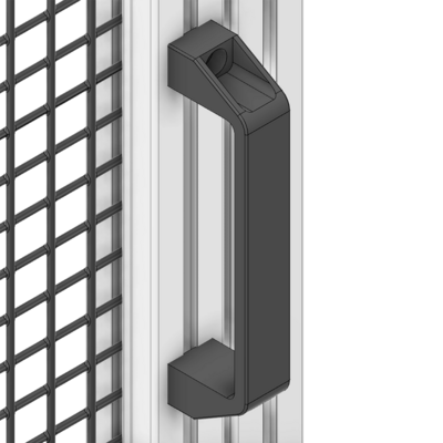 50-201-1SS MODULAR SOLUTIONS 180 PULL HANDLE WITH STAINLESS STEEL HARDWARE
